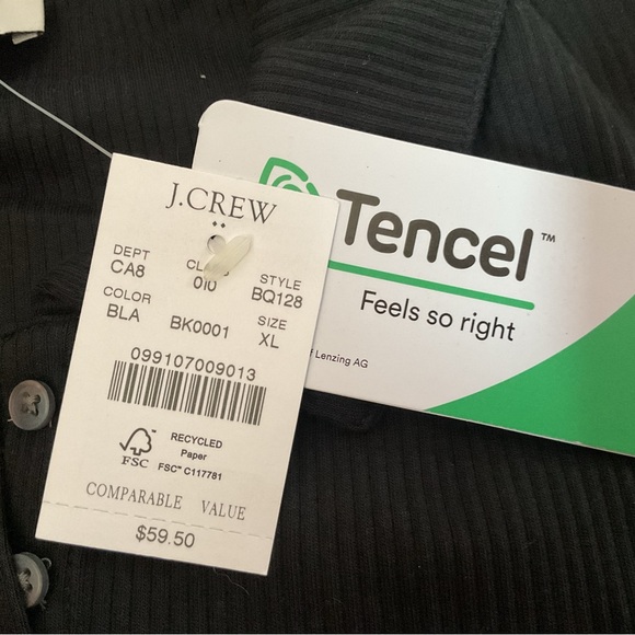 NWT J Crew Factory Collared Ribbed Shirt - Picture 5 of 8